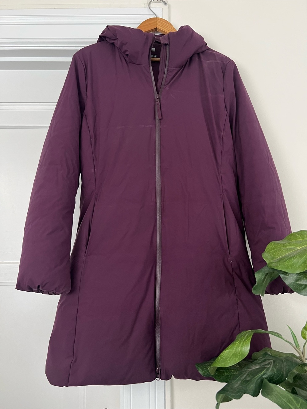 Uniqlo Dark Purple Water Repellent Padded Jacket